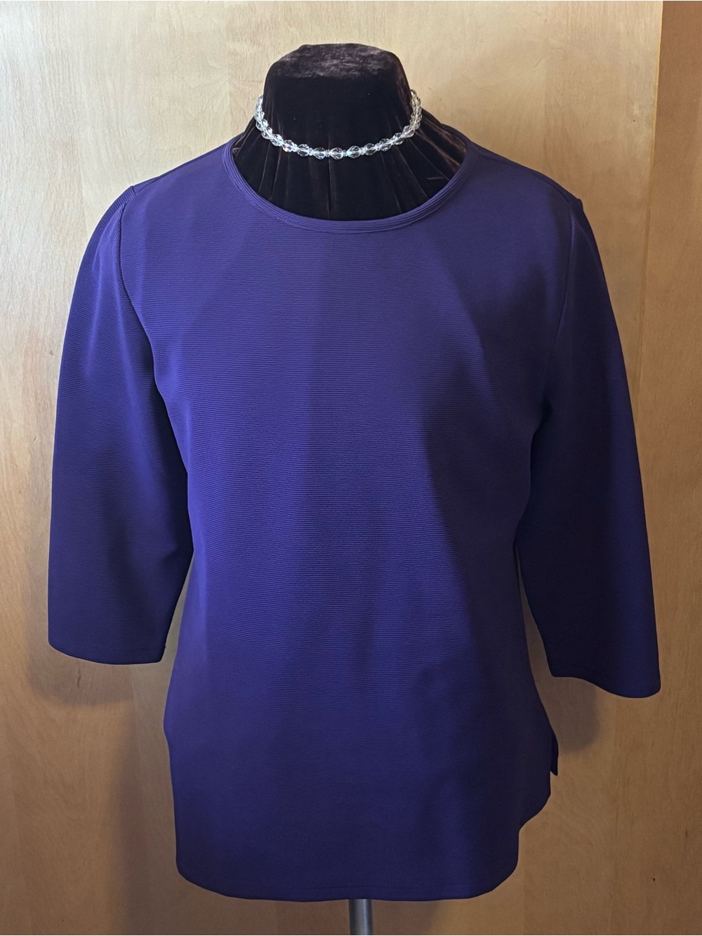 Chico’s Deep Purple Cap Sleeved Top